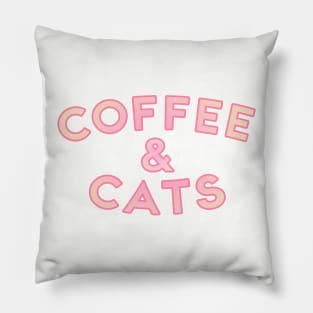 Coffee & Cats Pillow