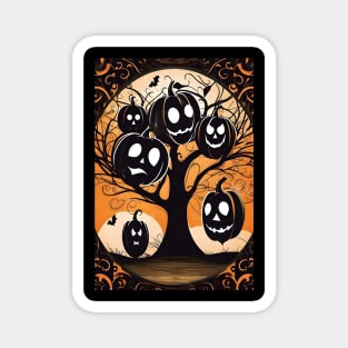 Spooky Halloween tree #2 Magnet