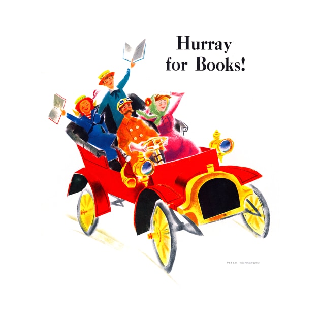 Hurray for books! 1961 by rocketshipretro