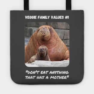 Veggie Family Values #1 (Walrus) Tote