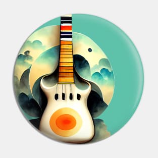 Guitar in surrealism style Pin