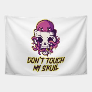 Colorful Octopus on Skull Gift Tapestry