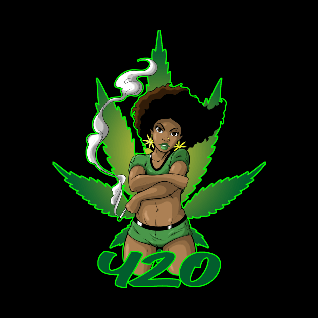 weed girl 1 by Angelicbrand