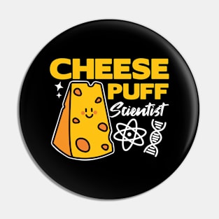 Cheese Puff Scientist Pin