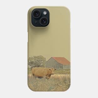 Red Roof and Cow No.1B Phone Case