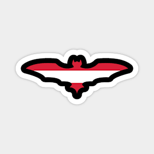 Austrian Bat Flag Magnet