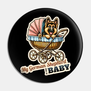 German Shepherd Baby Pin