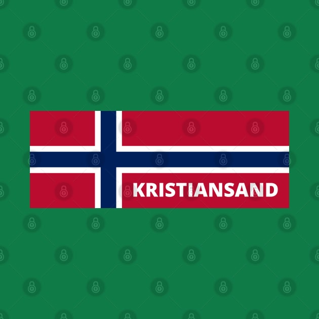 Kristiansand City in Norwegian Flag by aybe7elf