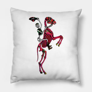 Cowboy skeleton day of the dead. Pillow