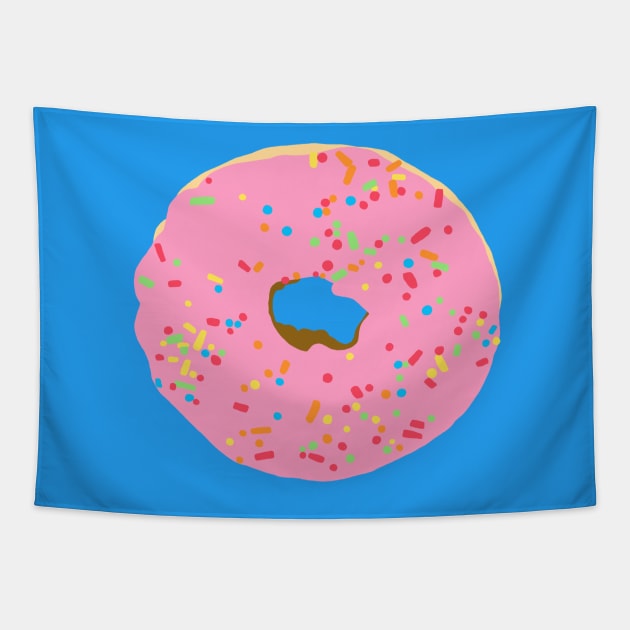 Strawberry Donut Tapestry by ElviaMontemayor