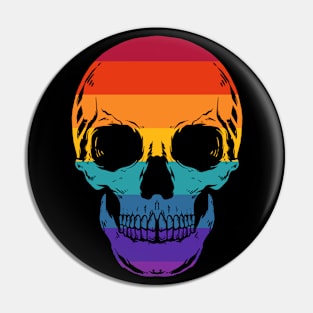 Colorful Skull Pin