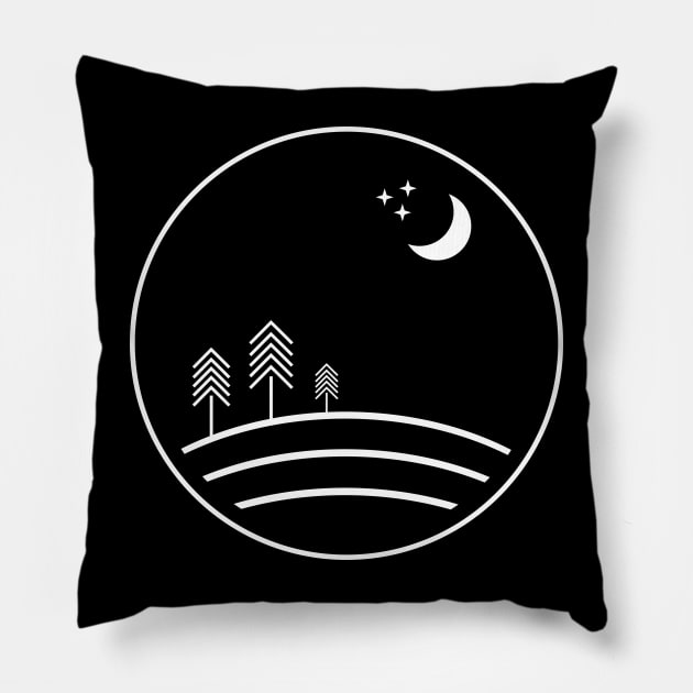 Night View Pillow by ganola