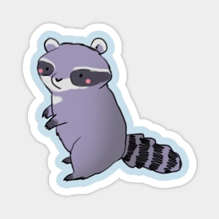 Cute Cartoon raccoon Magnet