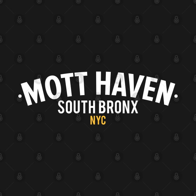 Mott Haven Bronx NYC- Modern Minimalistic Typography by Boogosh