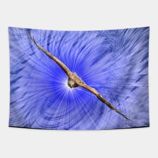 Eagle blue / Swiss Artwork Photography Tapestry