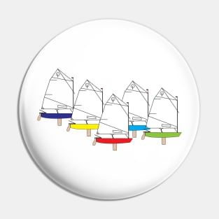 Optimist Sailing Dingies Racing Pin