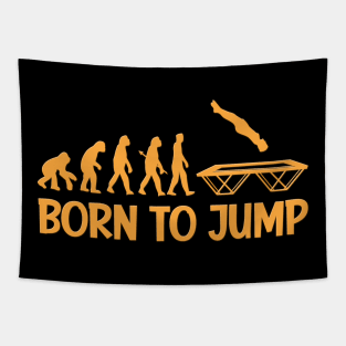 Funny Trampoline Quote Evolution Tapestry