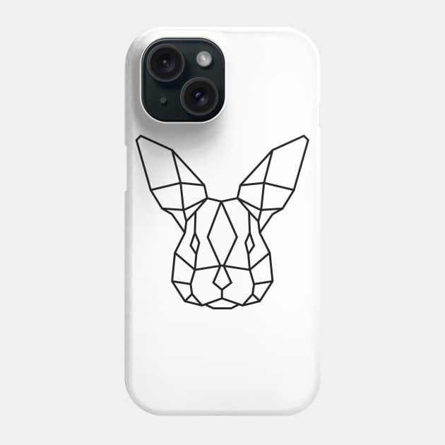 Geometric Rabbit Phone Case by LazaAndVine