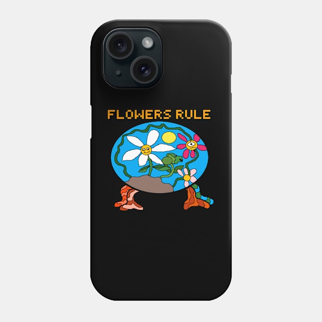 flowers rule Phone Case by Catbrat