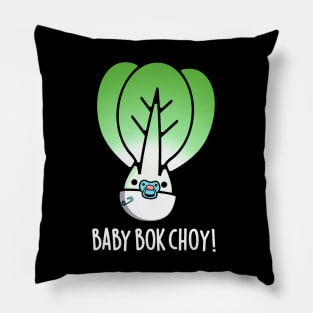 Baby Bok Chow Cute Veggie Pun Pillow