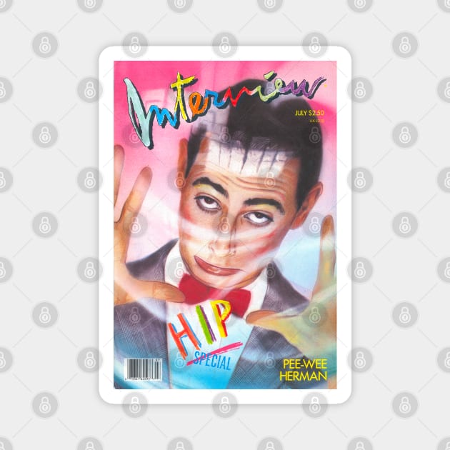 Pee Wee Interview Magazine 1987 Magnet by Pop Fan Shop