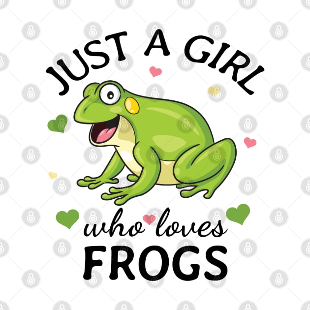 Just a Girl Who Loves frogs Gift by Terlis Designs