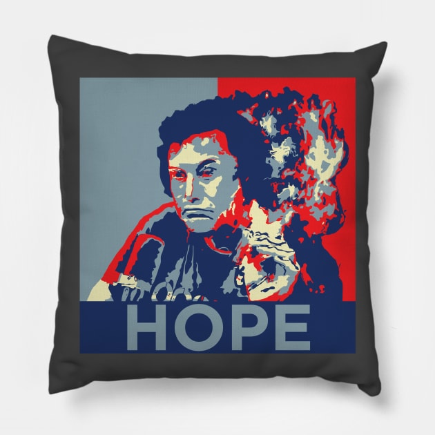 Elon Musk - Hope poster Pillow by raulchirai