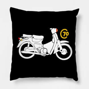 old motorcycle slow rider Pillow