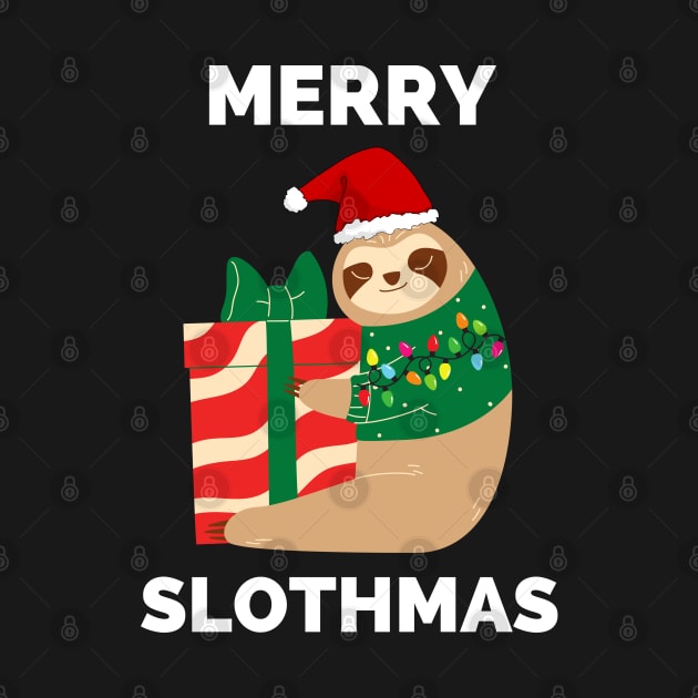 Merry Slothmas Christmas Light - Merry Slothmas Cute Sloth greeting For Holidays by Famgift