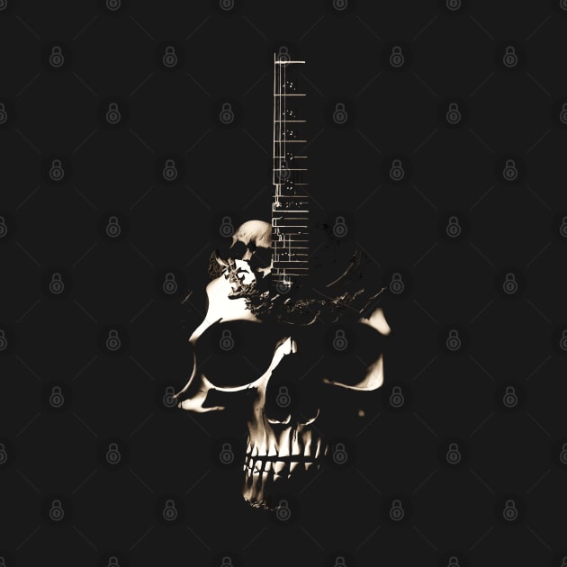 Skull Guitar by Lamink