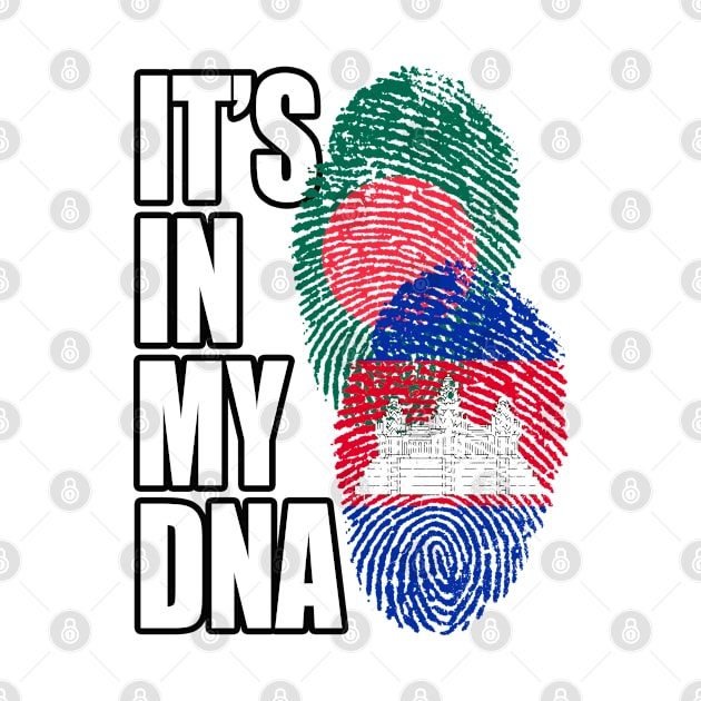 Cambodian And Bangladeshi Mix Heritage DNA Flag by Just Rep It!!