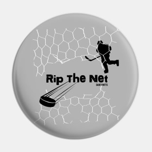 Rip The Net Hockey Pin