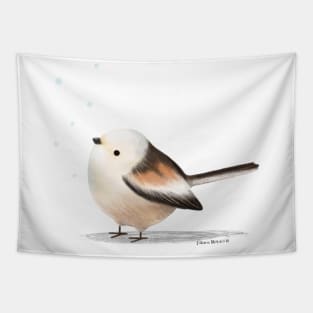 Shima Enaga Bird and snow Tapestry