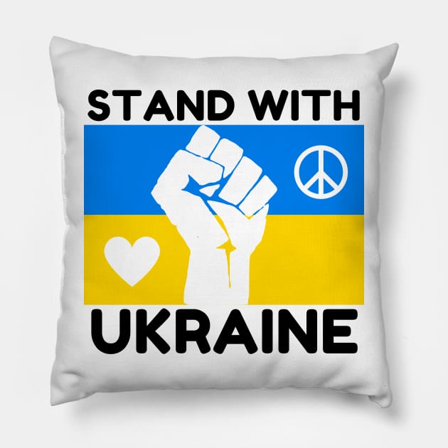 Stand With Ukraine Pillow by Twelve Kind