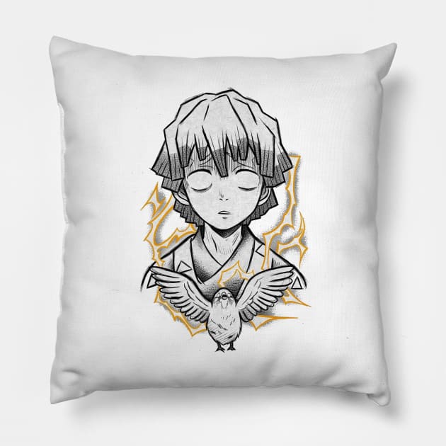 zenitsu Pillow by boxermaniac