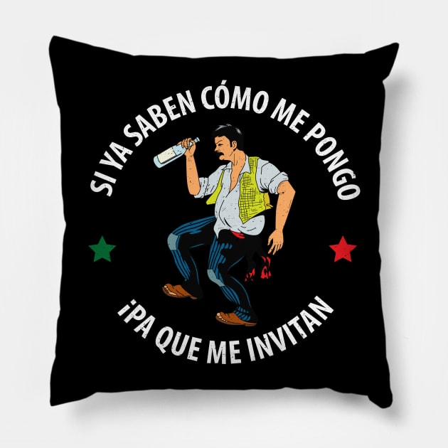 El Borracho Pillow by diardo