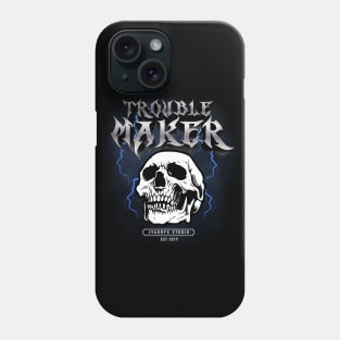 metal skull tee Phone Case