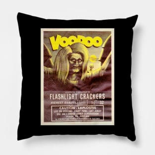 VINTAGE FIRECRACKER WOODOO FLASHLIGHT CRACKERS MADE IN MACAU Pillow