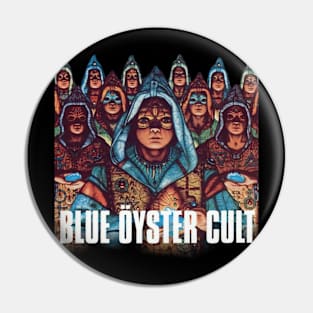 Golden Blue Cult Pin