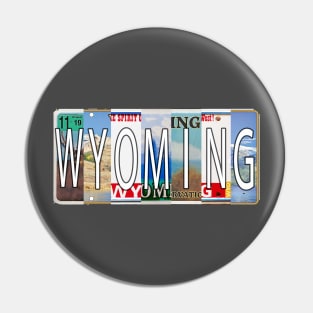 Wyoming License Plates Pin