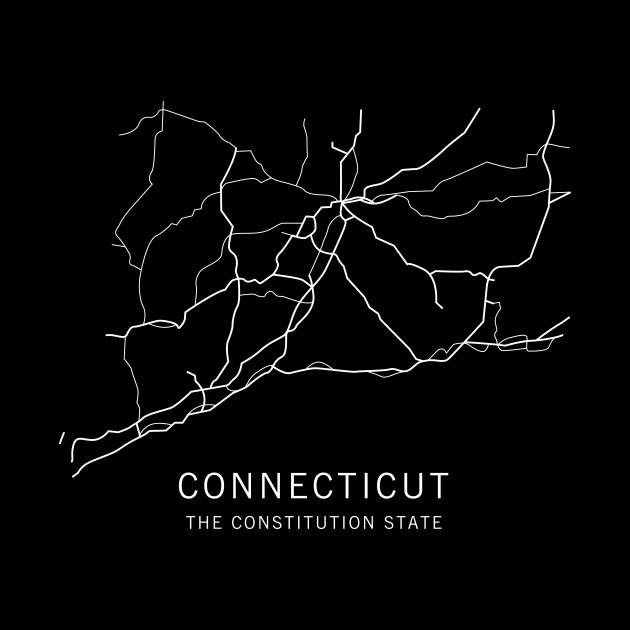 Connecticut State Road Map by ClarkStreetPress