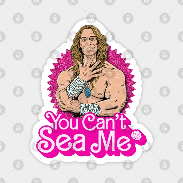 Mermaid Ken - You Can't Sea Me Magnet by deancoledesign