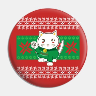 Lucky Cat - Ugly Christmas Sweater Pin