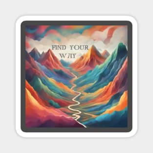 Find Your Way - The Psychedelic Journey Magnet