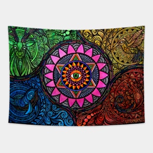 ELEMENTAL MANDALA Tapestry