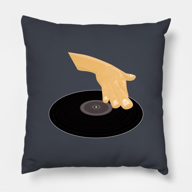 Dj Scratch Pillow by adamzworld