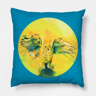 Silent Wings - Owl Design Pillow