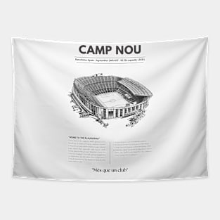 Camp Nou Stadium Tapestry