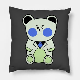 Green Teddy Bear Pillow