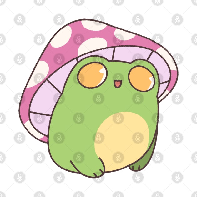 Mushroom Frog (Pink) by frog.and.you